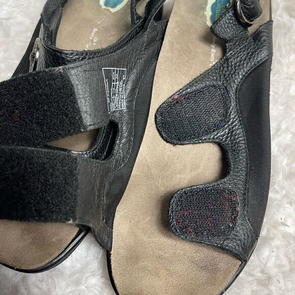 Dr. Comfort Lana Arch Support leather Black Adjustable Strap Sandals SZ9 - Picture 10 of 11